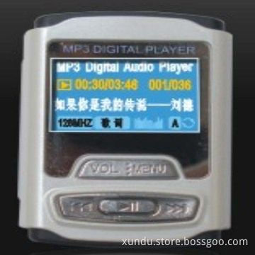 Flash MP3 Player with OLED Display Screen and Built-in Li-ion Battery